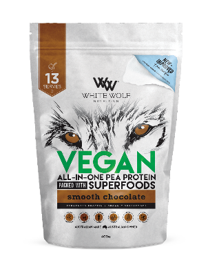 White Wolf All In One Pea Protein Smooth Chocolate - Go Vita Tanunda - SPORTS - 400g