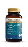 Herbs of Gold Sublingual B12 1000mg 75 Tablets