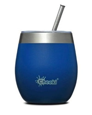 Cheeki Insulated Wine Tumbler with Straw 220ml