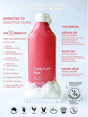 Aromaganic Curly Curl Hair Shampoo 450ml
