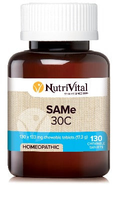 NutriVital Homeopathics SAMe 30C 130 Tablets
