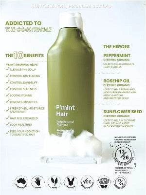 Aromaganic PMint Hair Scalp Renewal Shampoo 450ml