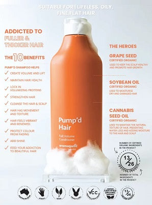 Aromaganic Pumpd Hair Full Volume Conditioner 450ml