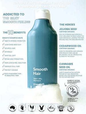 Aromaganic Smooth Hair Super Silky Shampoo 450ml